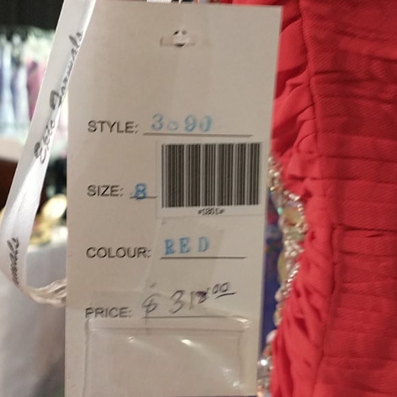 Epic Formals Front Slit That Rhinestoned Red Dress - Picture 9 of 9